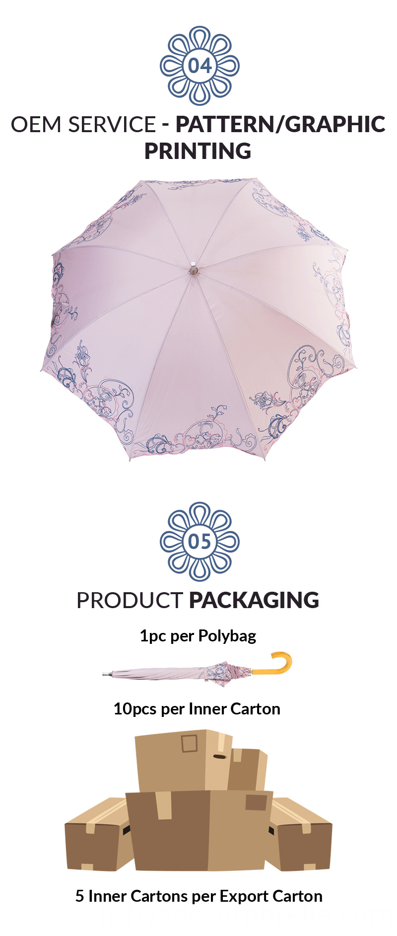 parapluie léger light stick umbrella